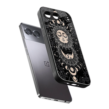 Solar Eclipse sleek oneplus nord 4 cover with tempered glass back and TPU edges