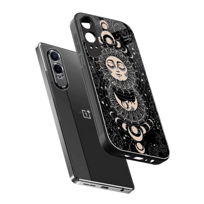 Solar Eclipse sleek oneplus nord ce 4 lite cover with tempered glass back and TPU edges