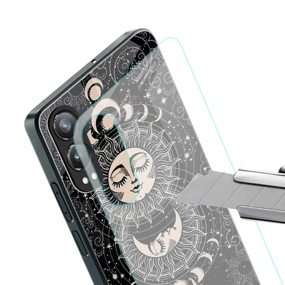 Solar Eclipse stylish phone case for oneplus nord ce 4 lite | glossy glass and slim fit