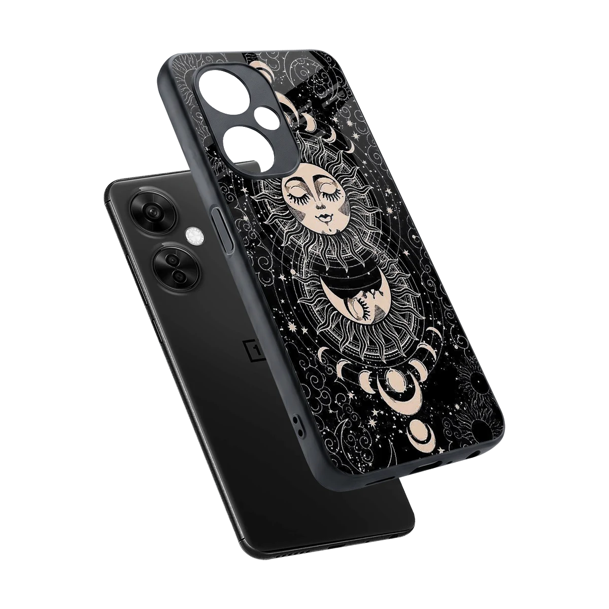 Solar Eclipse sleek oneplus nord ce 3 lite cover with tempered glass back and TPU edges