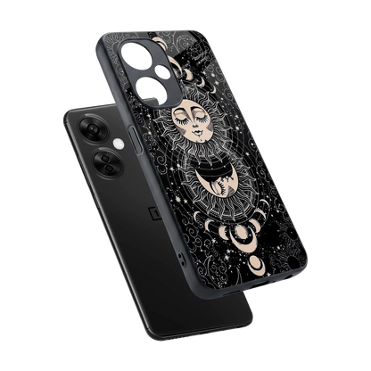 Solar Eclipse sleek oneplus nord ce 3 lite cover with tempered glass back and TPU edges