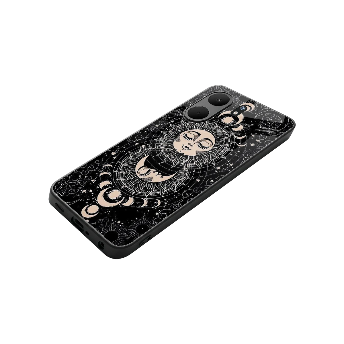 Solar Eclipse stylish phone case for oppo a5x 5g | glossy glass and slim fit