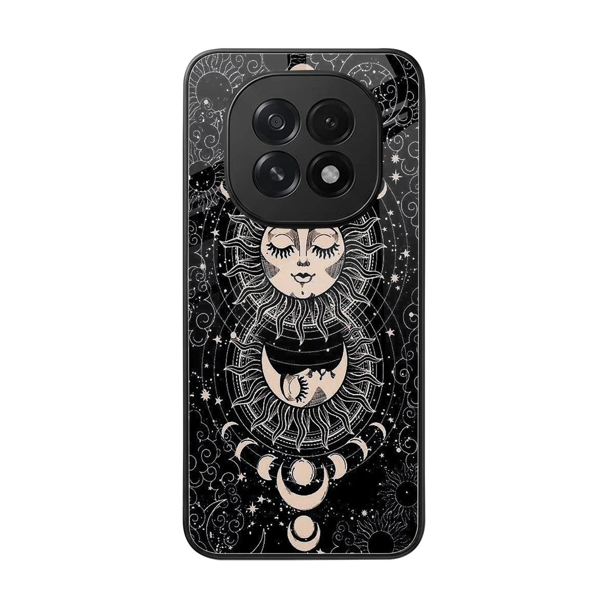 Solar Eclipse back phone cover | glass case for oppo f29 5g