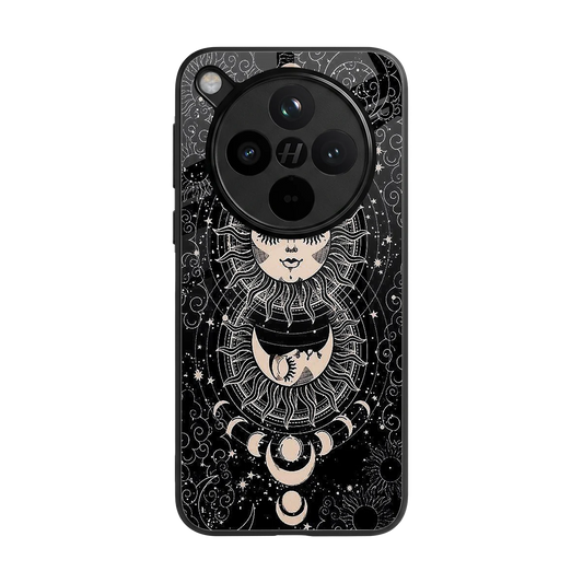Solar Eclipse back phone cover | glass case for oppo find x8