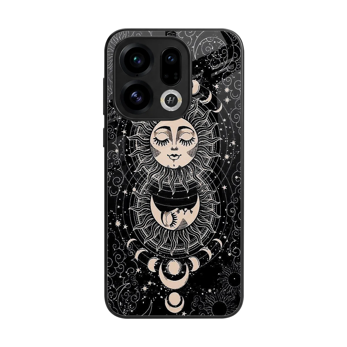 Solar Eclipse back phone cover | glass case for oppo find x9