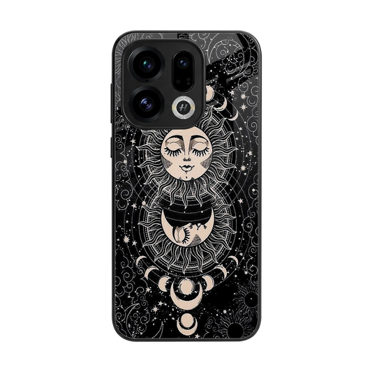 Solar Eclipse back phone cover | glass case for oppo find x9