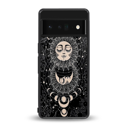 Solar Eclipse back phone cover | glass case for google pixel 6 pro