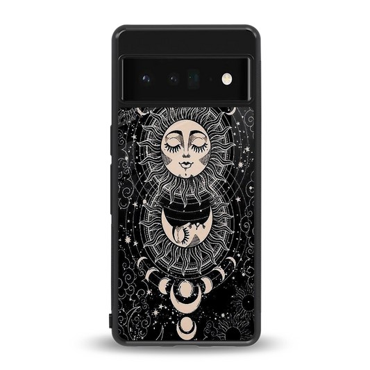 Solar Eclipse back phone cover | glass case for google pixel 6 pro