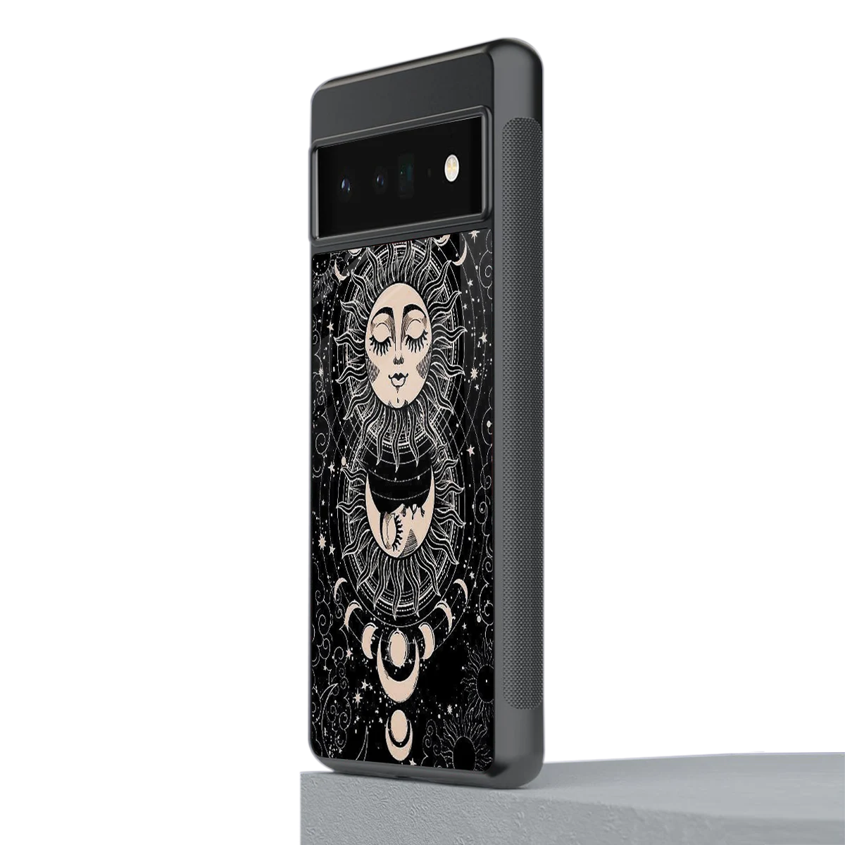 Solar Eclipse stylish phone case for google pixel 6 pro | glossy glass and slim fit