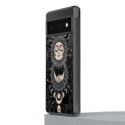 Solar Eclipse stylish phone case for google pixel 6 pro | glossy glass and slim fit