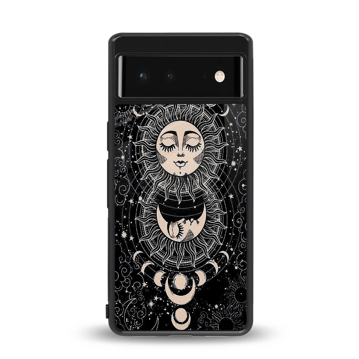 Solar Eclipse back phone cover | glass case for google pixel 6a