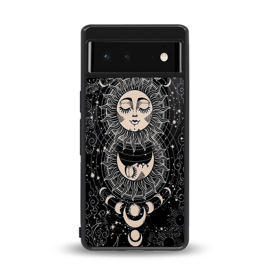Solar Eclipse back phone cover | glass case for google pixel 6a