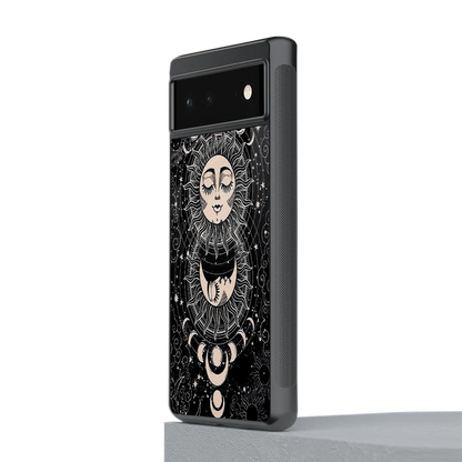 Solar Eclipse stylish phone case for google pixel 6 | glossy glass and slim fit