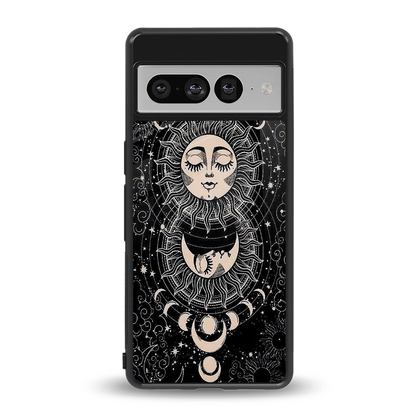 Solar Eclipse back phone cover | glass case for google pixel 7 pro