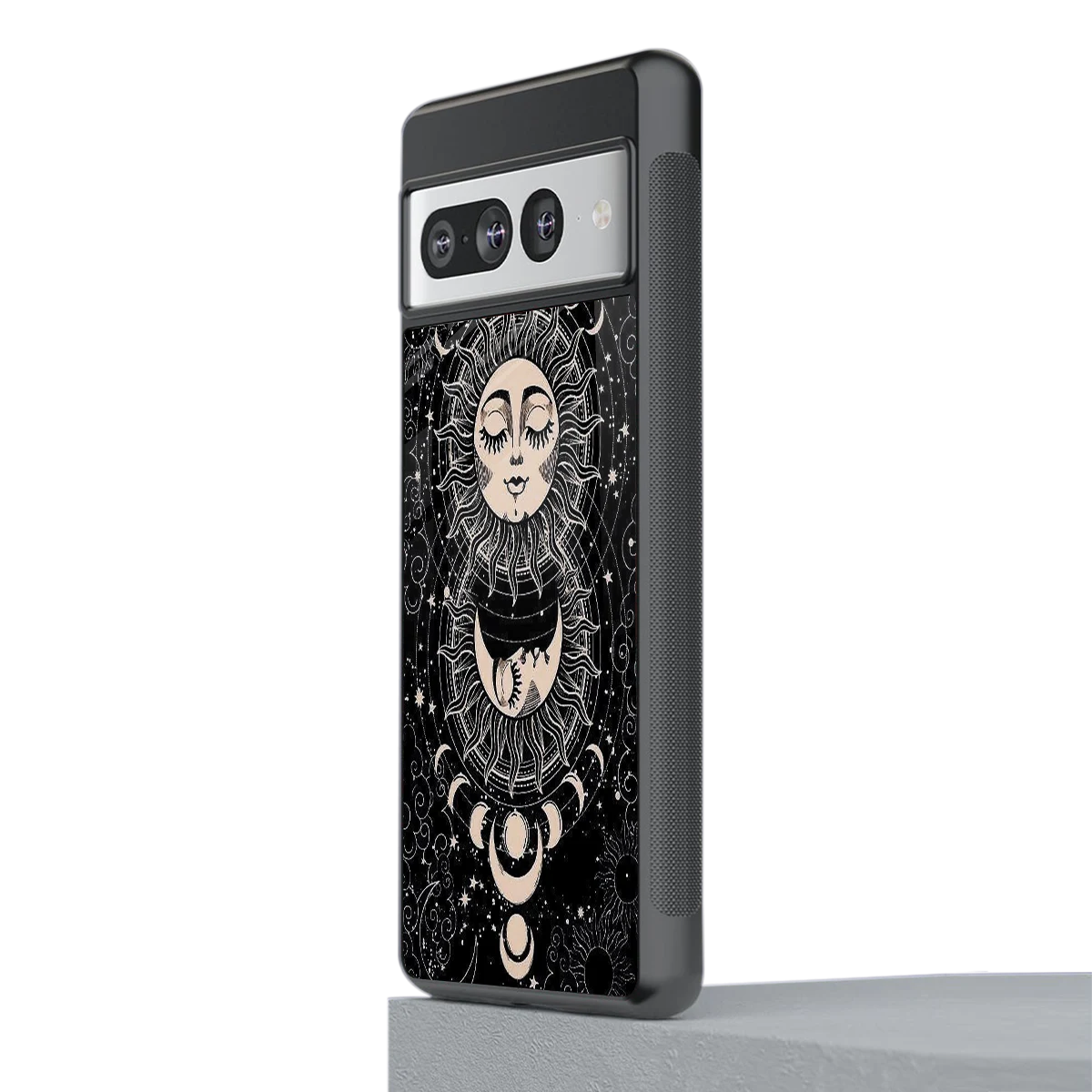 Solar Eclipse stylish phone case for google pixel 7 pro | glossy glass and slim fit