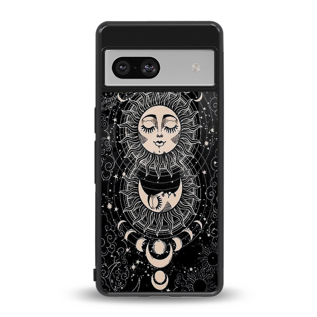 Solar Eclipse back phone cover | glass case for google pixel 7a