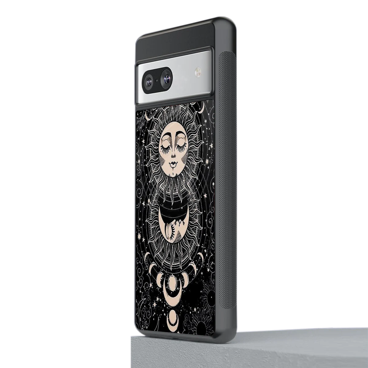 Solar Eclipse stylish phone case for google pixel 7a | glossy glass and slim fit