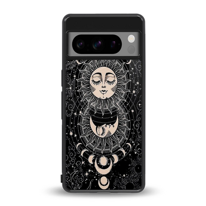 Solar Eclipse back phone cover | glass case for google pixel 8 pro