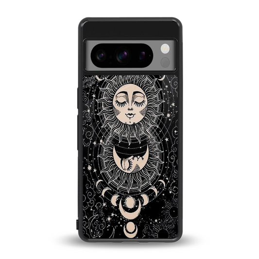 Solar Eclipse back phone cover | glass case for google pixel 8 pro