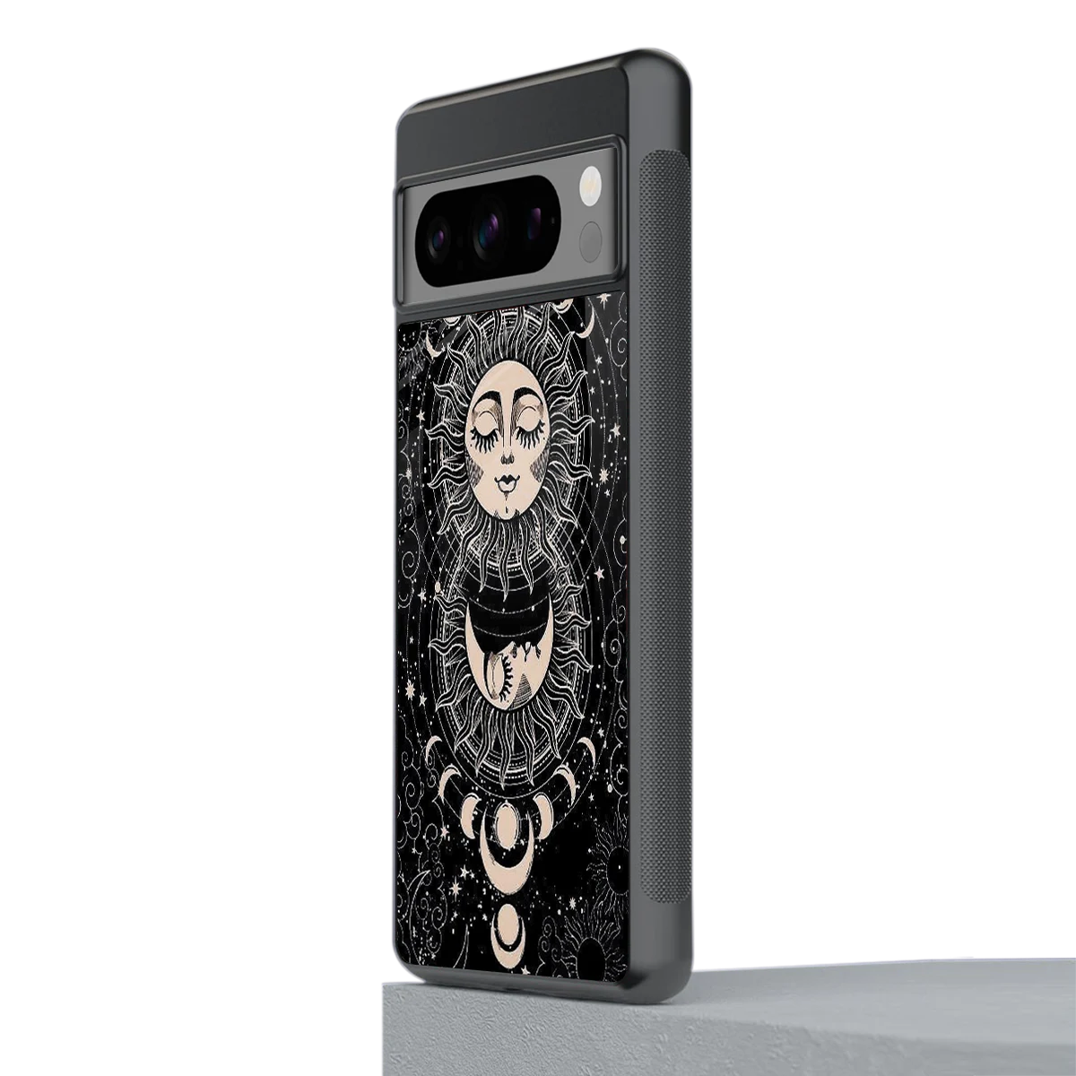 Solar Eclipse stylish phone case for google pixel 8 pro | glossy glass and slim fit