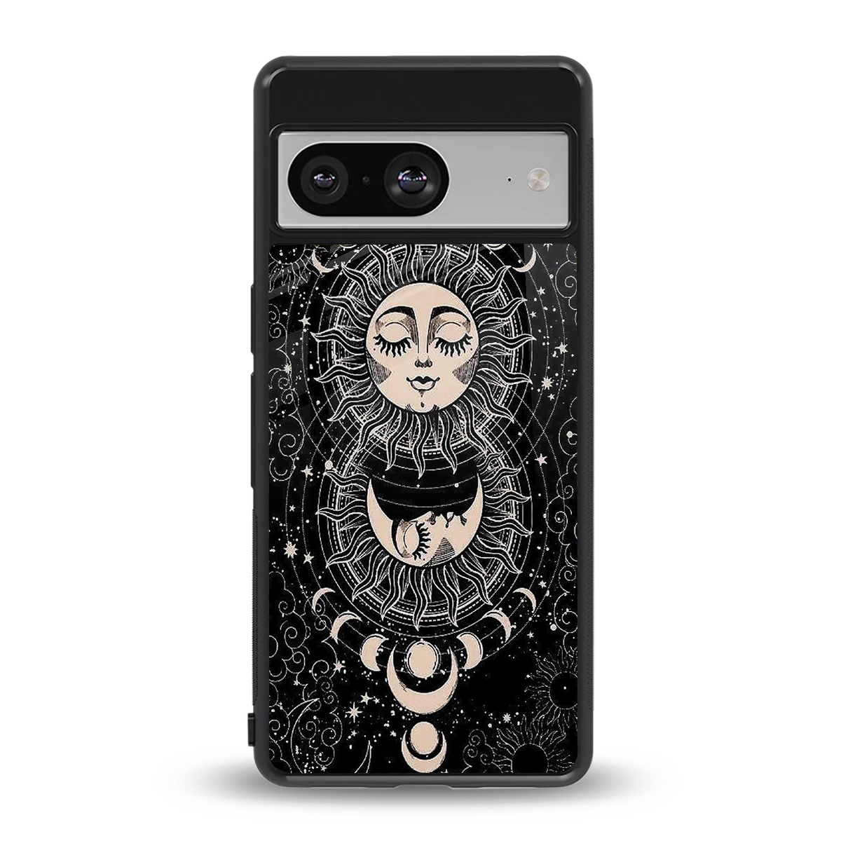 Solar Eclipse back phone cover | glass case for google pixel 8