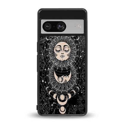 Solar Eclipse back phone cover | glass case for google pixel 8