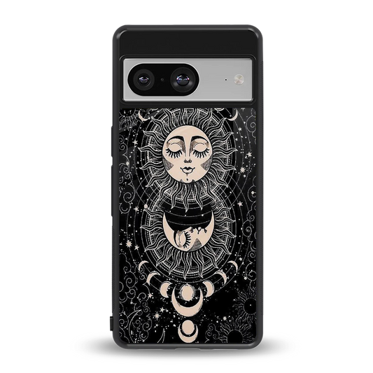 Solar Eclipse back phone cover | glass case for google pixel 8