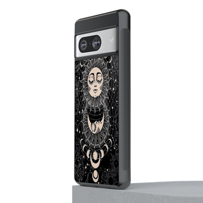 Solar Eclipse stylish phone case for google pixel 8 | glossy glass and slim fit