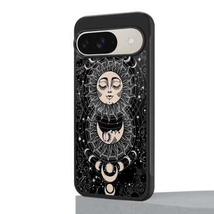 Solar Eclipse google pixel 9 mobile cover | shockproof glass phone case