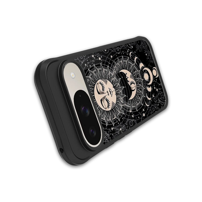 Solar Eclipse stylish phone case for google pixel 9 | glossy glass and slim fit