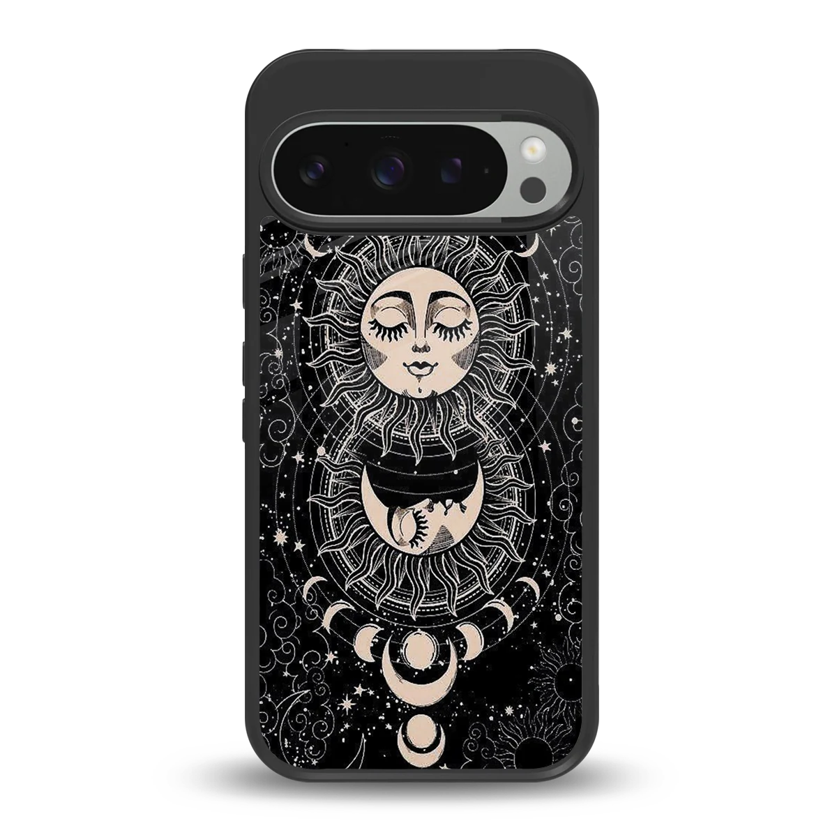 Solar Eclipse back phone cover | glass case for google pixel 9 pro
