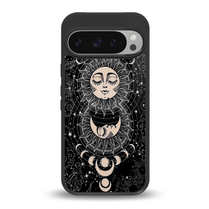 Solar Eclipse back phone cover | glass case for google pixel 9 pro xl