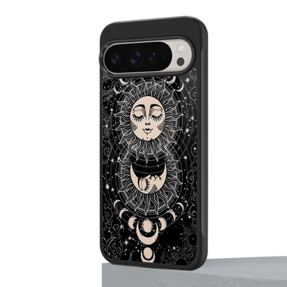 Solar Eclipse google pixel 9 pro mobile cover | shockproof glass phone case