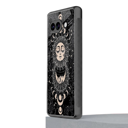 Solar Eclipse google pixel 10a mobile cover | shockproof glass phone case