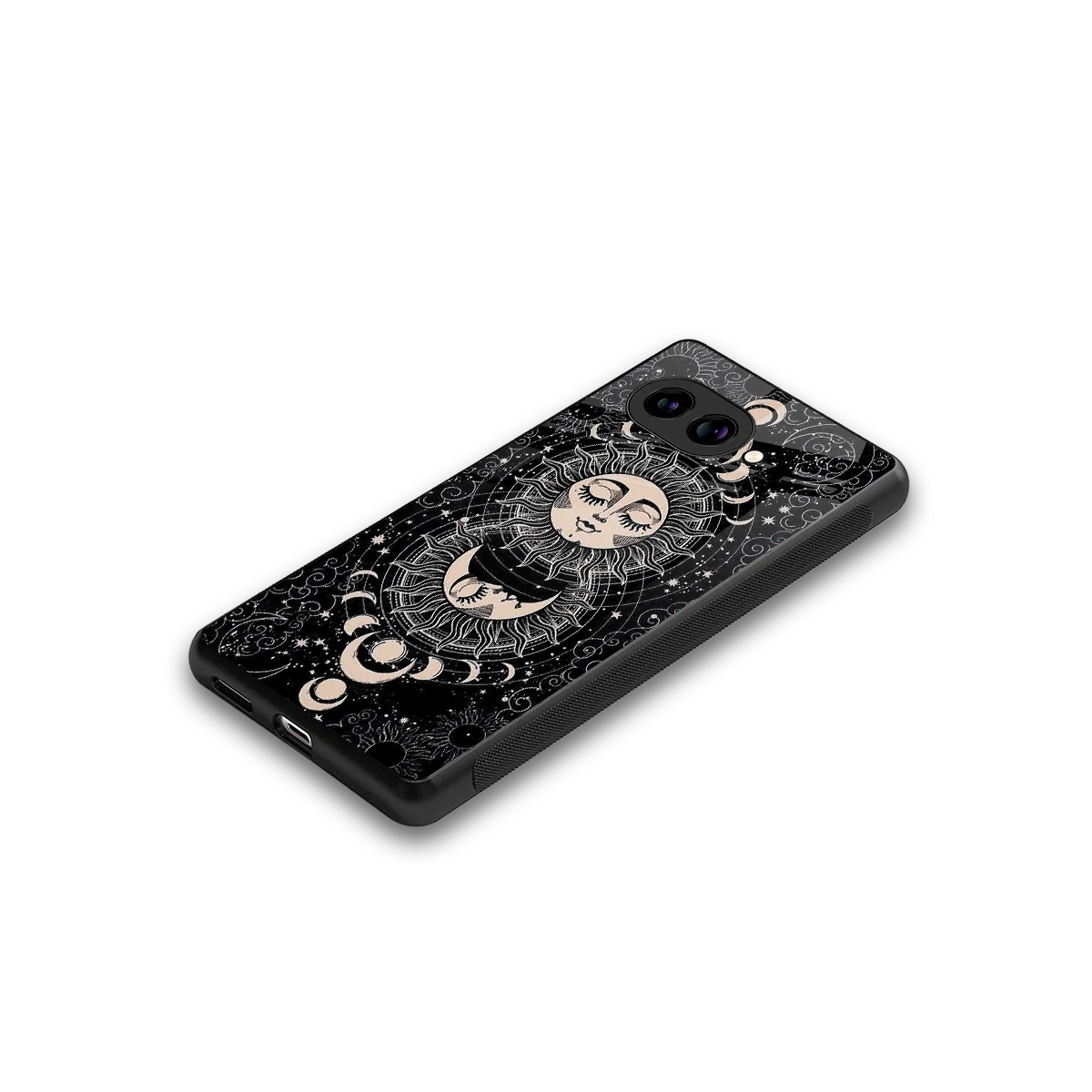 Solar Eclipse stylish phone case for google pixel 10a | glossy glass and slim fit