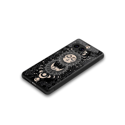 Solar Eclipse stylish phone case for google pixel 10a | glossy glass and slim fit