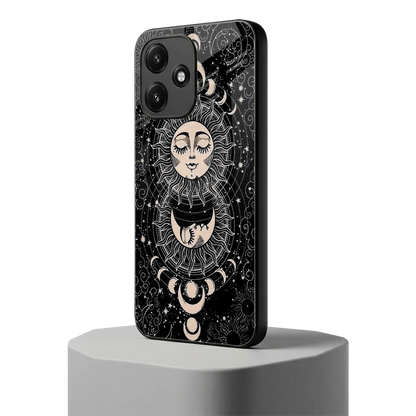 Solar Eclipse redmi 12 5g mobile cover | shockproof glass phone case