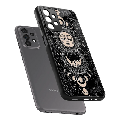 Solar Eclipse sleek samsung galaxy a23 cover with tempered glass back and TPU edges