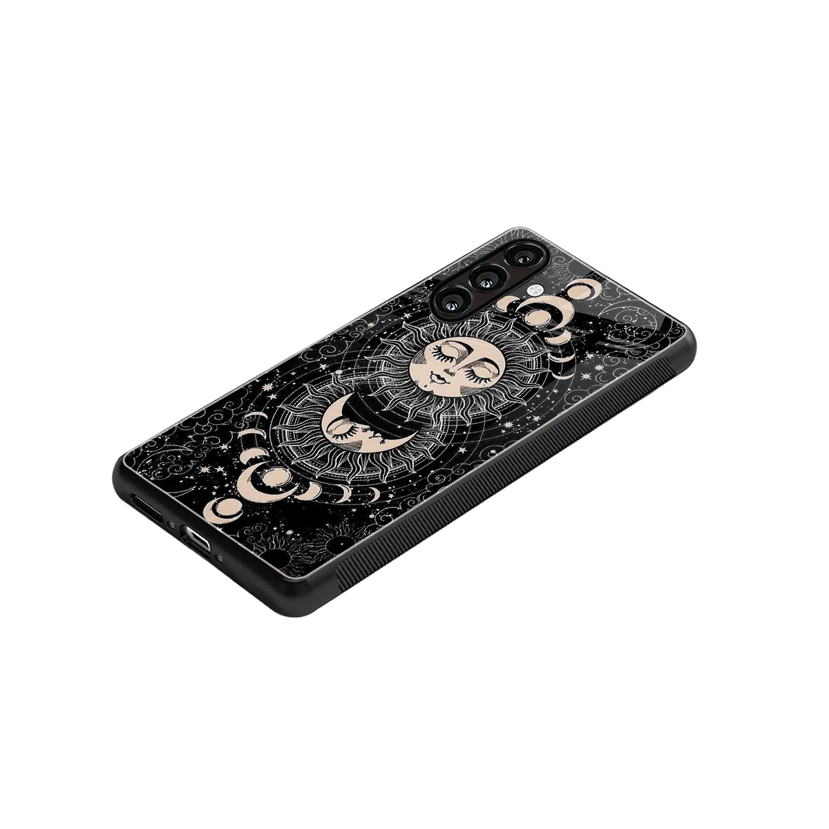 Solar Eclipse stylish phone case for samsung galaxy a56 5g | glossy glass and slim fit