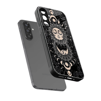 Solar Eclipse sleek samsung galaxy a56 5g cover with tempered glass back and TPU edges