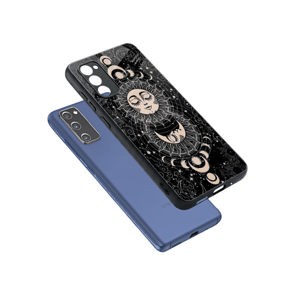 Solar Eclipse sleek samsung galaxy s20 fe cover with tempered glass back and TPU edges