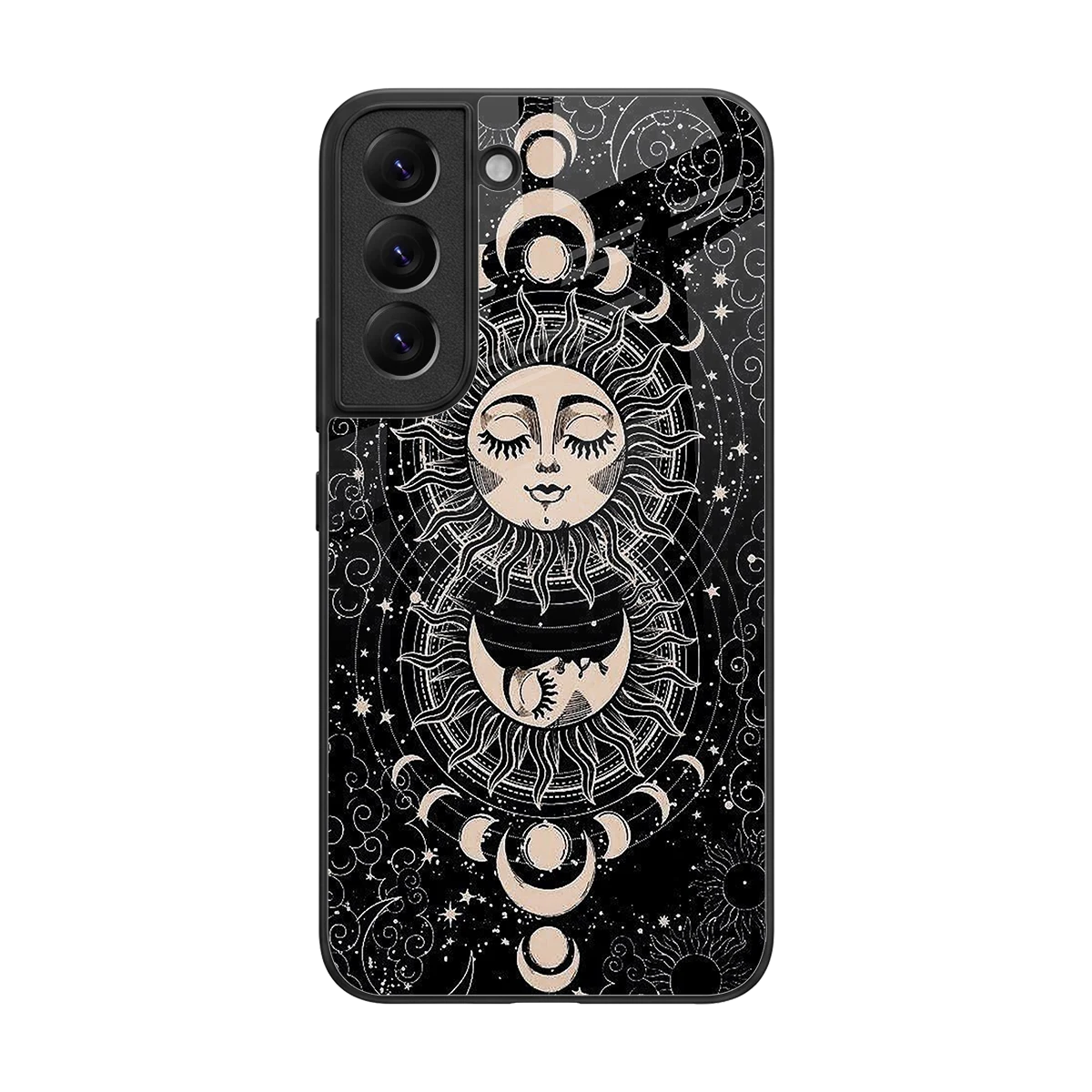 Solar Eclipse back phone cover | glass case for samsung galaxy s22