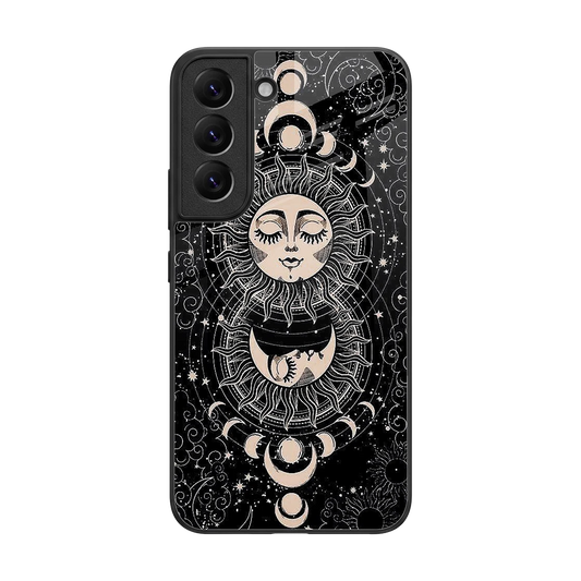 Solar Eclipse back phone cover | glass case for samsung galaxy s22
