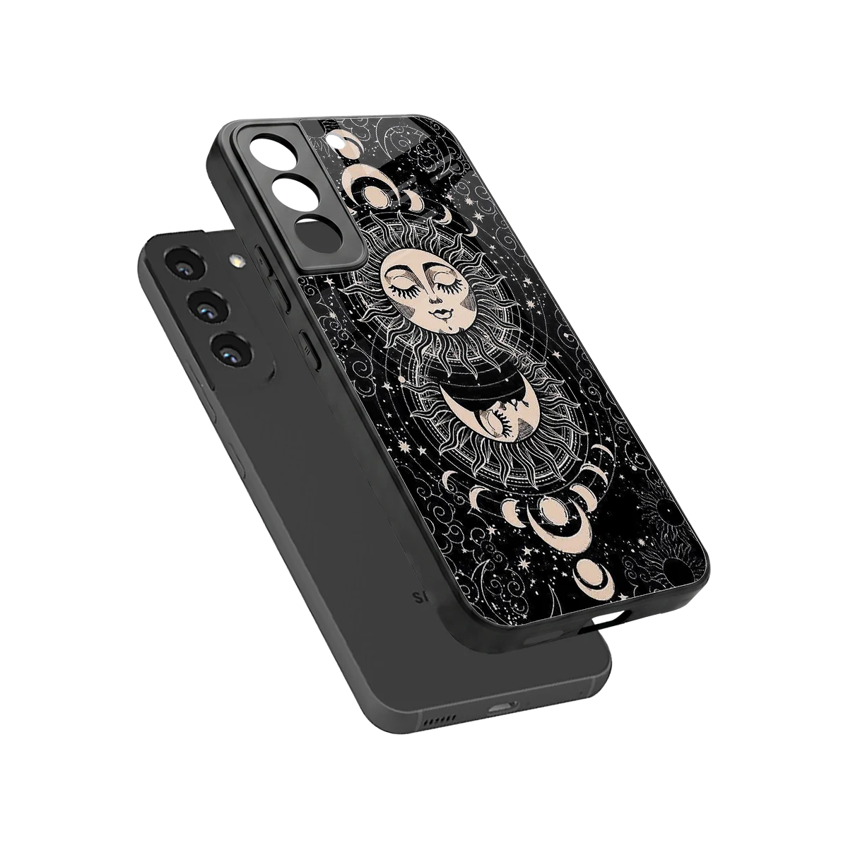 Solar Eclipse sleek samsung galaxy s22 cover with tempered glass back and TPU edges