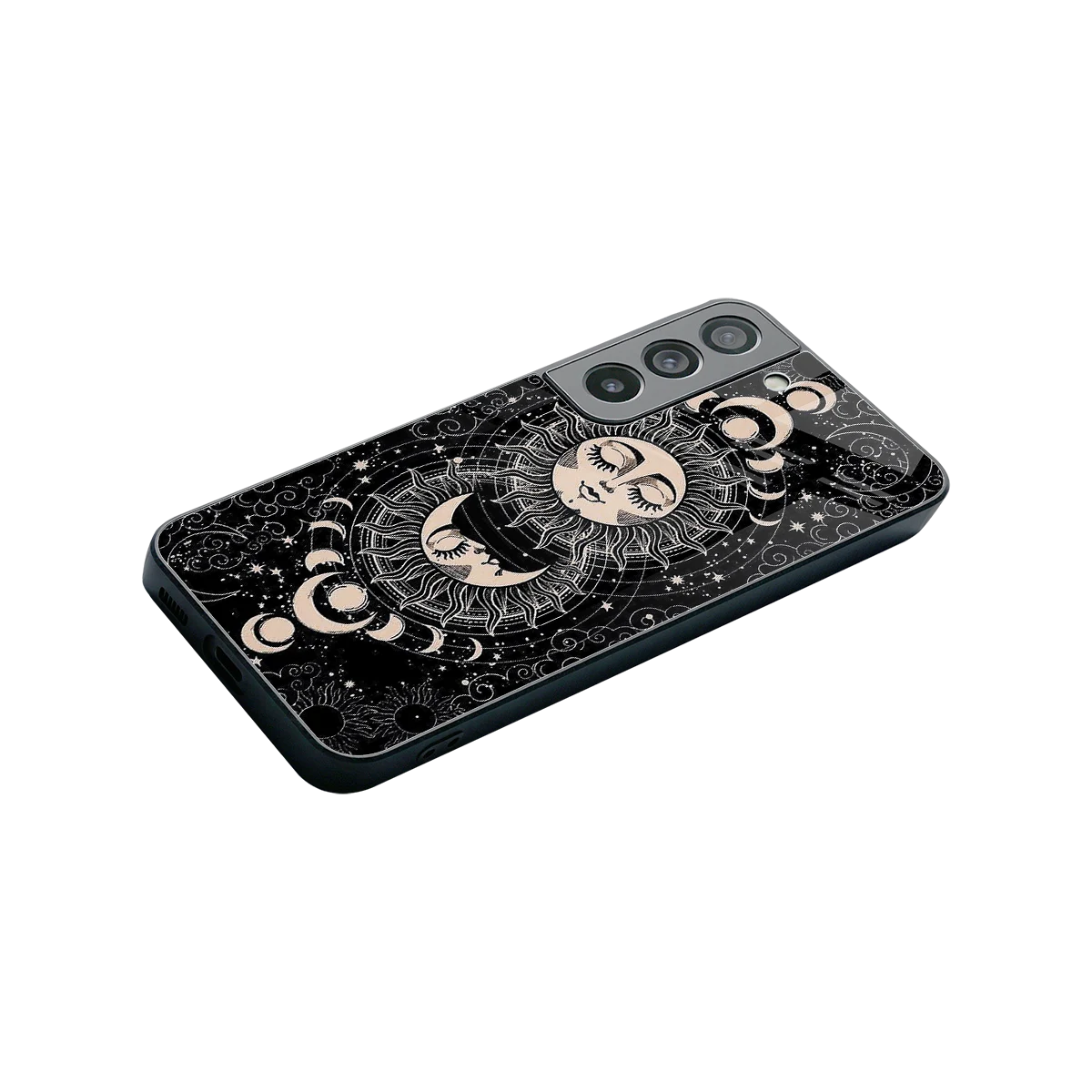 Solar Eclipse stylish phone case for samsung galaxy s22 | glossy glass and slim fit