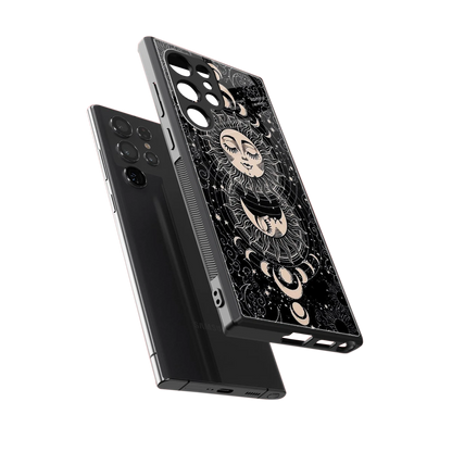 Solar Eclipse sleek samsung galaxy s23 ultra cover with tempered glass back and TPU edges