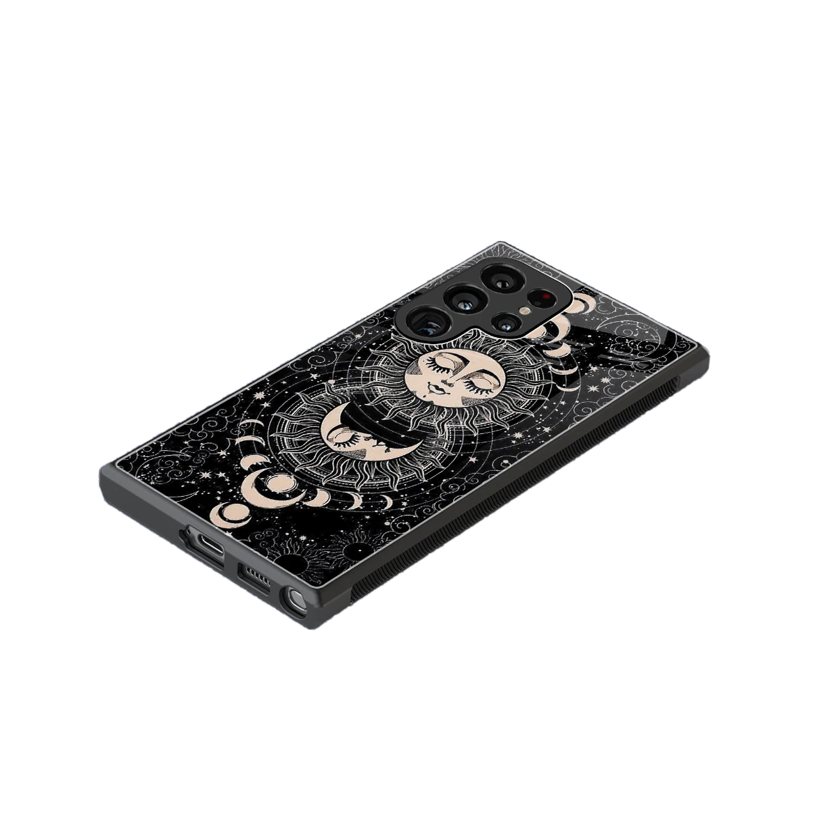 Solar Eclipse stylish phone case for samsung galaxy s23 ultra | glossy glass and slim fit