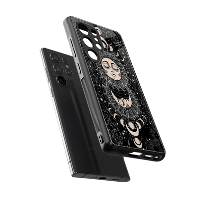 Solar Eclipse sleek samsung galaxy s25 ultra cover with tempered glass back and TPU edges