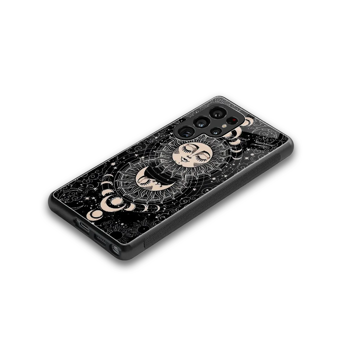 Solar Eclipse stylish phone case for samsung galaxy s25 ultra | glossy glass and slim fit