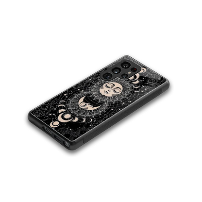 Solar Eclipse stylish phone case for samsung galaxy s25 ultra | glossy glass and slim fit